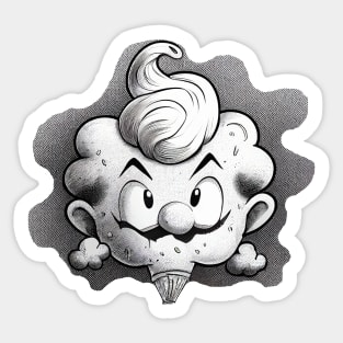 Muffin cloud balloon Sticker